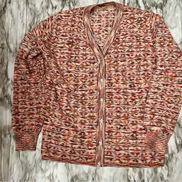 Vtg Camela Pink Wool Blend Button Down Cardigan Sz 36 English Countryside Granny - Picture 2 of 12